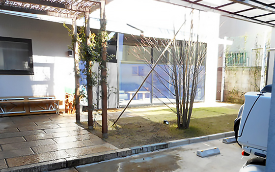 植栽　石張り施工 世田谷区E邸